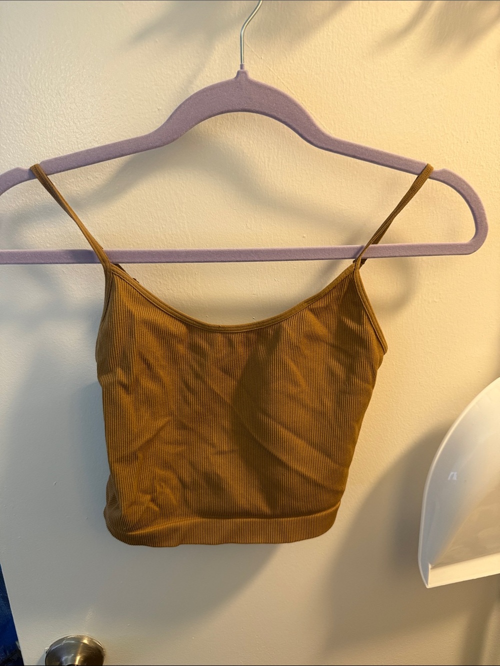 wild fable Ribbed Spaghetti-Strap Camisole - Brown